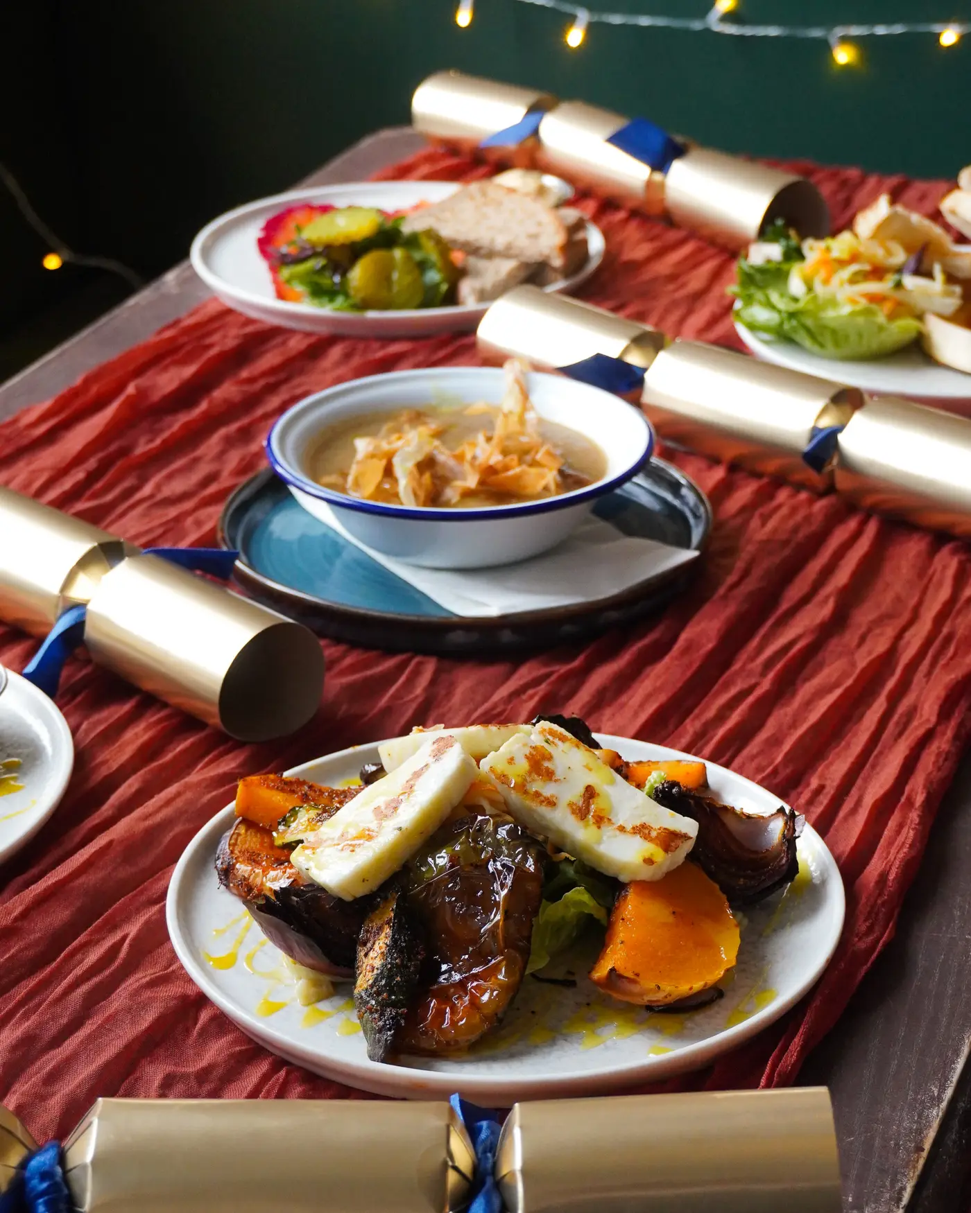 Photo of the Christmas starters on the table